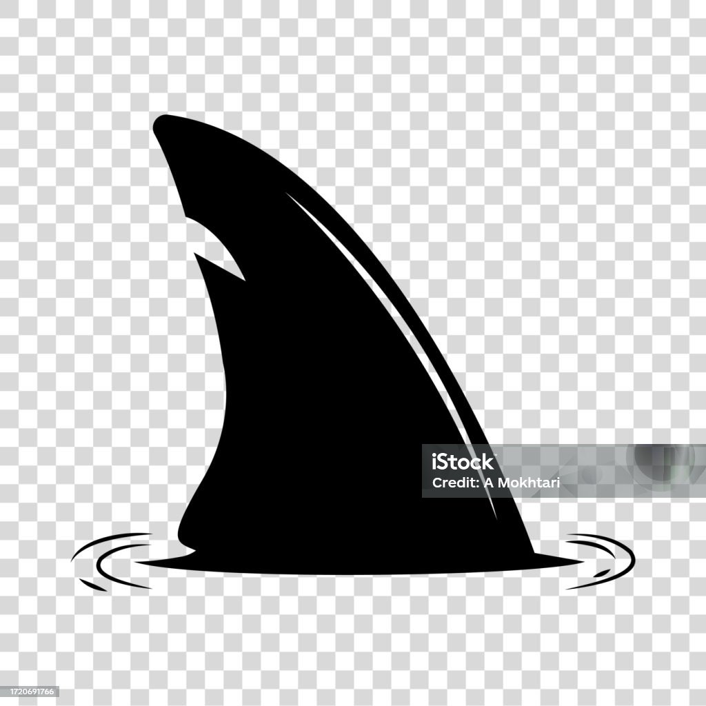 Fin Shape Vector Shark Fin Stock Illustration - Download Image Now - Shark, Animal Fin ...