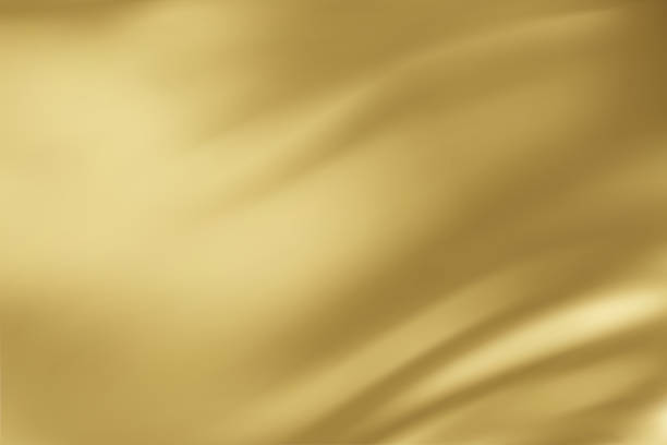 istock Close-up texture of natural gold silk. Light Golden fabric smooth texture surface background. Smooth elegant gold silk in Sepia toned. Texture, background, pattern, template. 3D vector illustration. 1720707592