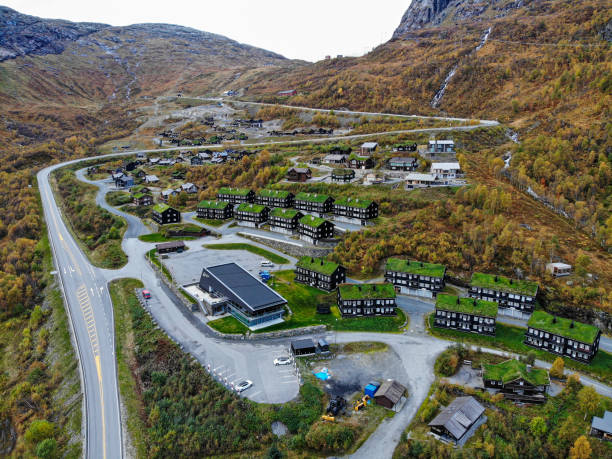 istock Norway village Scandinavian rooftops 1720712733