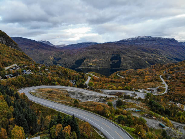 istock Norway village Scandinavian rooftops 1720712749