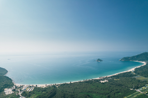 Aerial view of Xichong beach, Shenzhen