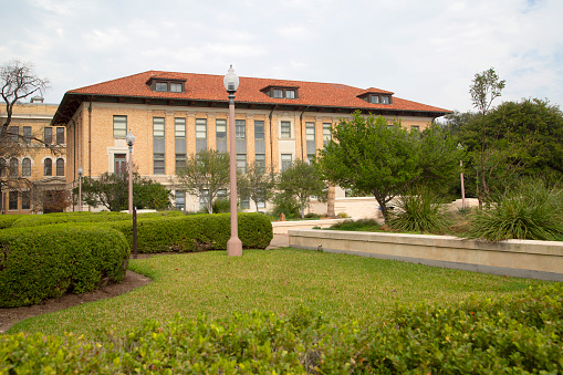 Buildings in University of Texas, city Autin USA.