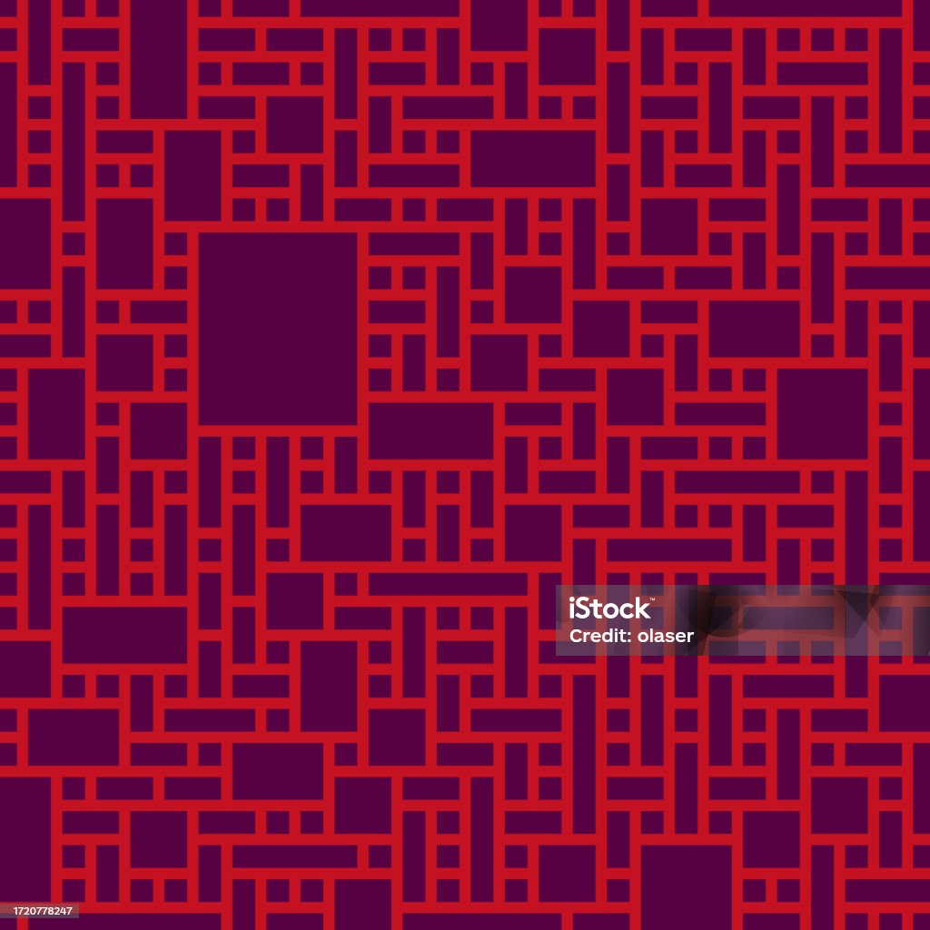 Red Pattern Composed Of Repeating Singlebit Rectangular Elements ...