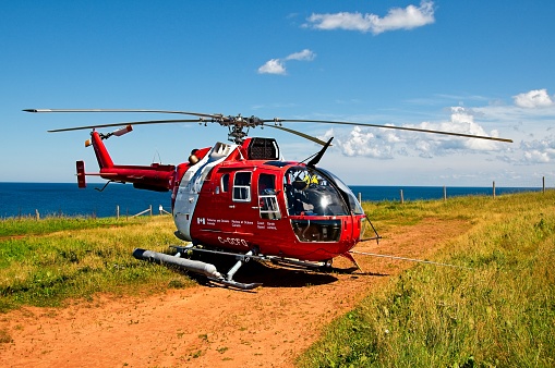 Image is intended for editorial use - Canadian Coast Guard Helicopter Fisheries and Oceans Canada