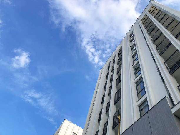 istock Tall office or residential building with open balconies 1720860895