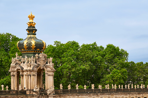 Facade of Palais du Luxembourg in Paris
