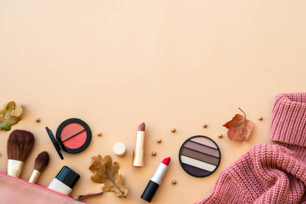 istock Autumn beauty background top view. 1720903262