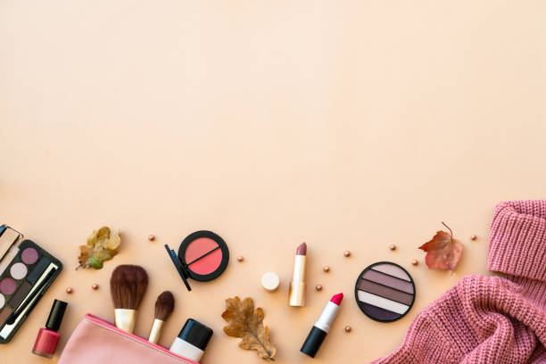 istock Autumn beauty background top view. 1720903269