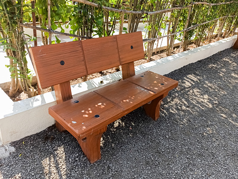 wooden bench empty outdoor