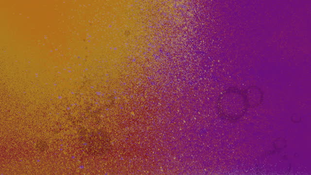 Gritty purple and yellow background with paint splatters