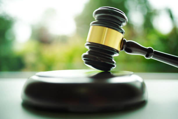 istock Judge gavel against a green background 1721003614