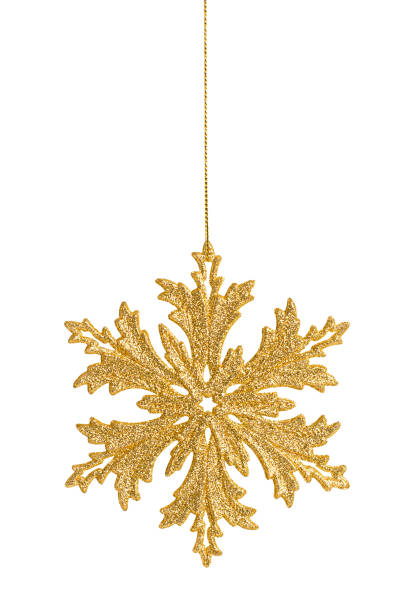 istock Golden snowflake decoration 1721043050