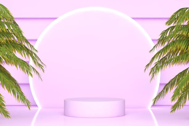 istock Abstract background for 3D product presentation, empty product stand 1721055083