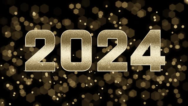 Text 2024 New Year Animation