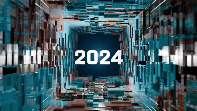 Abs 2024 year technology background