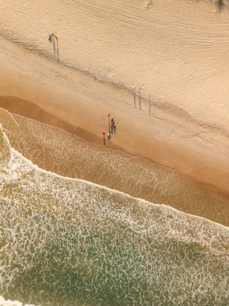 istock Summer Beach - Top Down - Waves and Sand -Chandler Park Beach - Cocoa Beach - Florida Beach - Cape Canaveral 1721138924