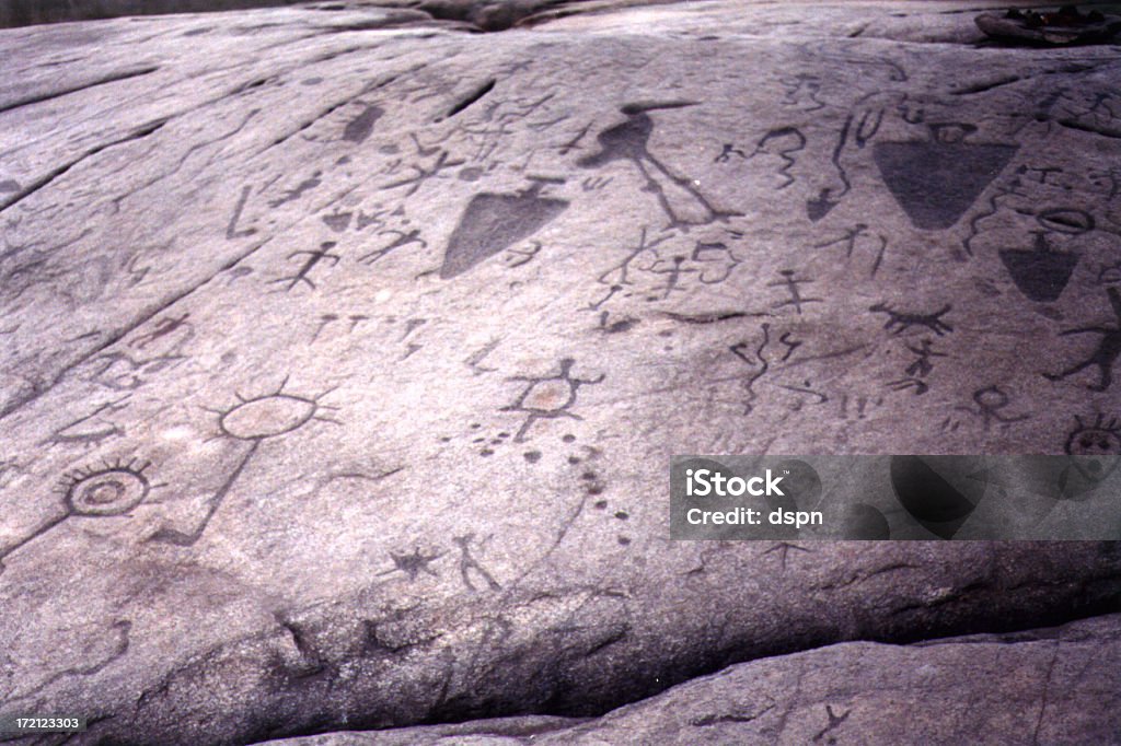 Petroglyphs - Foto de stock de Antiguo libre de derechos