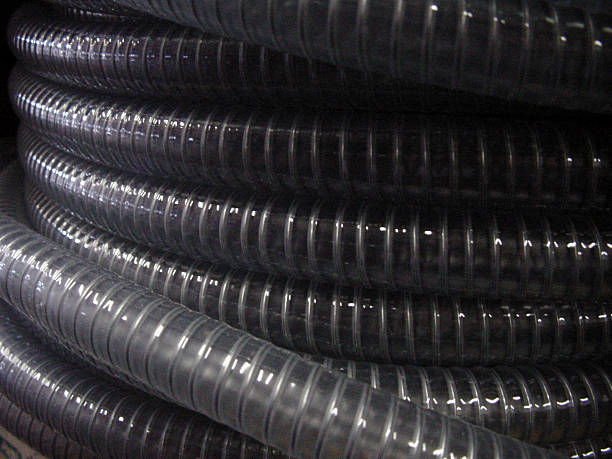 Industrial tubing stock photo