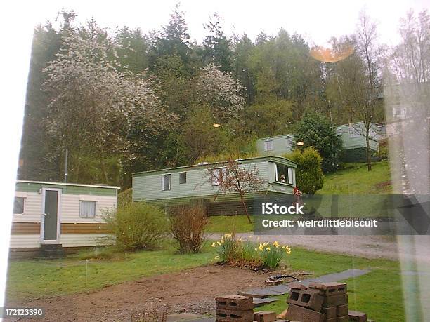 Caravana Foto de stock y más banco de imágenes de Flor - Flor, Camping, Caravana - Edificio prefabricado