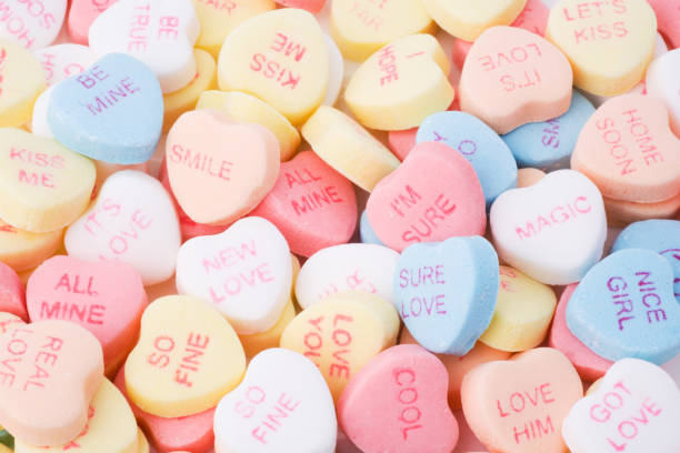 istock Valentine's Day Heart-Shaped Candies 172123453