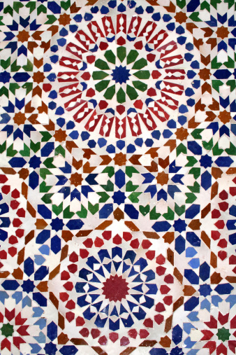 Tiles in a ryad in Marrakesh