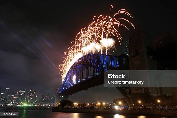 Фейерверки На Мост — стоковые фотографии и другие картинки Австралия - Австралазия - Австралия - Австралазия, Большой город, Веселье