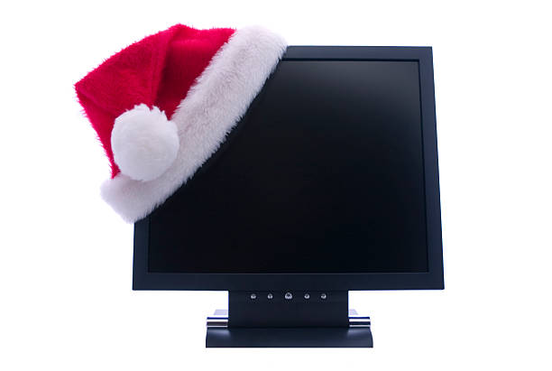 Christmas Shopping Online stock photo