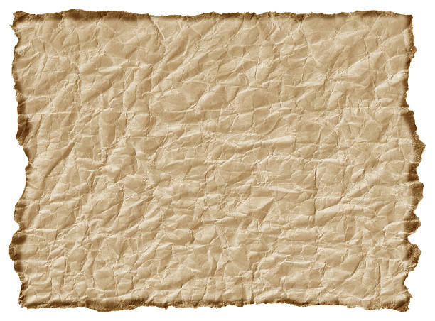 Burnt/ripped/wrinkled paper stock photo