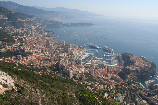 Monaco, seen from above. See Monaco lightbox ...