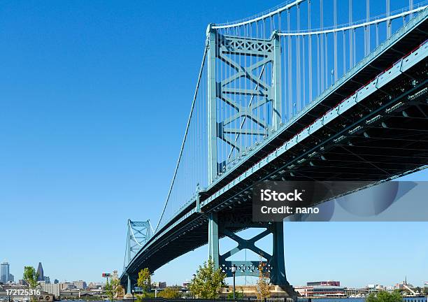 Ben Franklinbrücke Stockfoto und mehr Bilder von Delaware River - Delaware River, Uferviertel, Benjamin Franklin Brücke