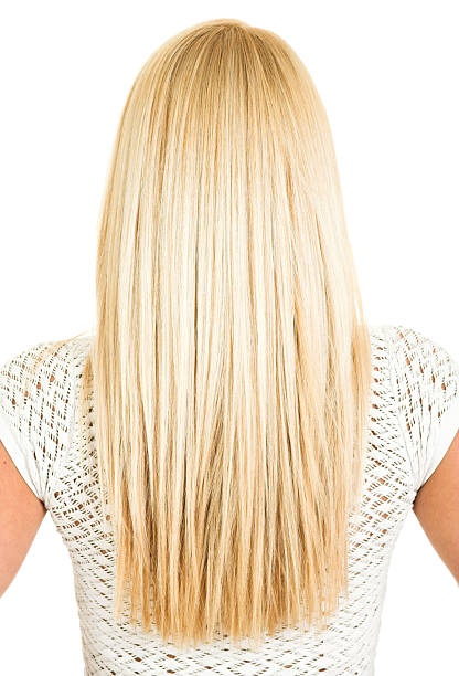 kobieta długie włosy blond! - women long hair rear view beauty zdjęcia i obrazy z banku zdjęć