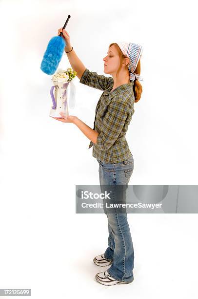 Cleanup Girl At Work Stock Photo - Download Image Now - Adult, Care, Chores