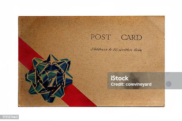 Weihnachtspostkarte Stockfoto und mehr Bilder von Altertümlich - Altertümlich, Postkarte, Retrostil