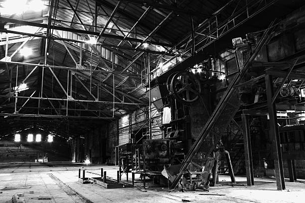 istock Old Machinery In Abandoned Factory 172127731