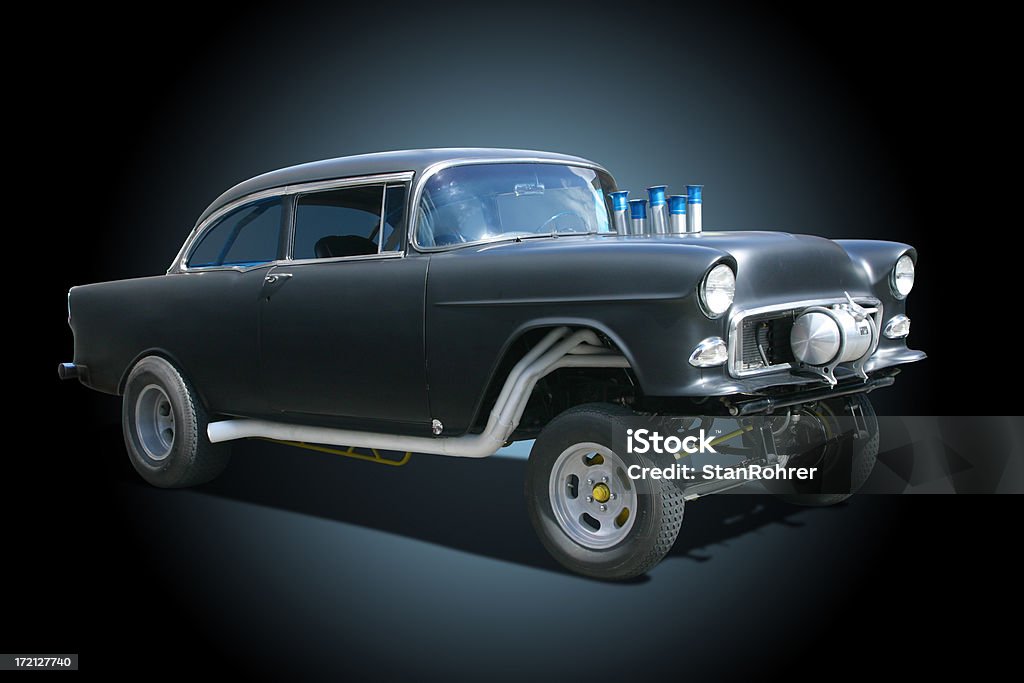 L'Auto - 1955 Chevrolet Gasser Gara Hot Rod - Foto stock royalty-free di Automobile