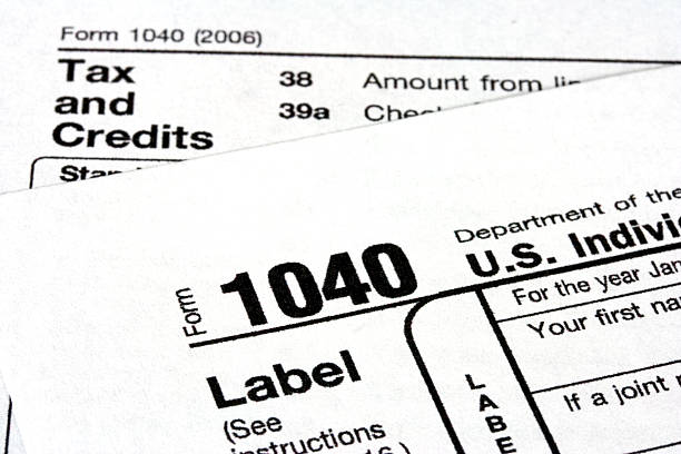 istock Income Tax Form 1040 172127861