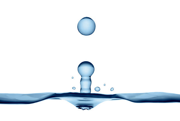 Beautiful water droplets action shot