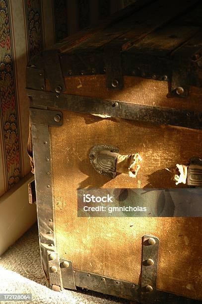 Chest Stock Photo - Download Image Now - Antique, Broken, Carpet - Decor