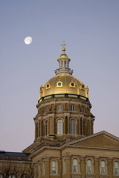 iowa capitol stock photo