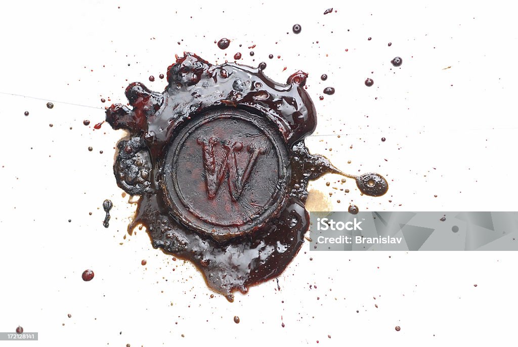 seal sealed document Letter W Stock Photo