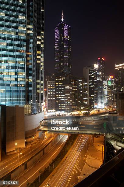 Гонконг Ночью — стоковые фотографии и другие картинки Азия - Азия, Архитектура, Без людей