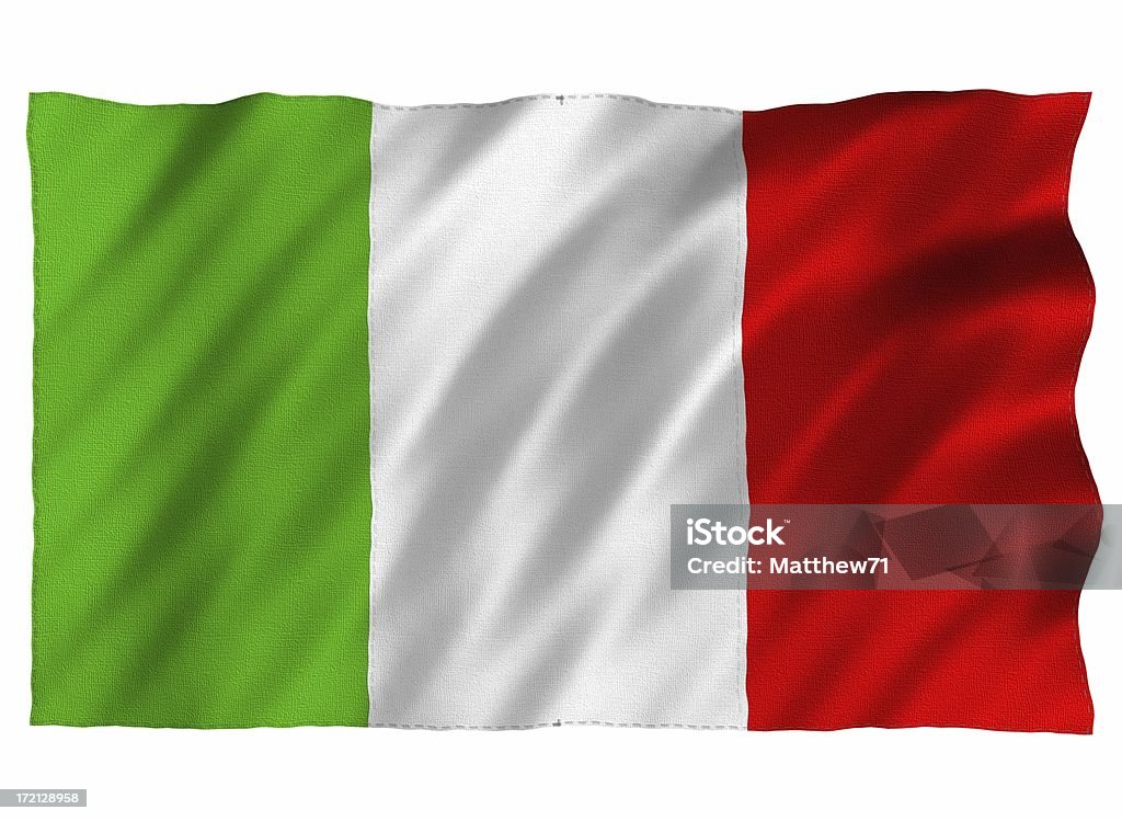 イタリア国旗の 3 D - イタリアのロイヤリティフリーストックフォト