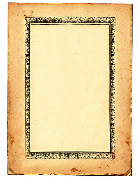 빈티지 종이 - scroll old parchment photograph stock illustrations