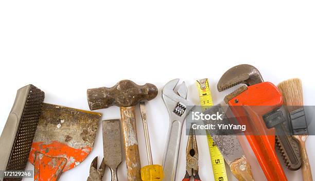 Construction Equipment Work Tools Of The Home Improvement Hardware Industry Stock Photo - Download Image Now