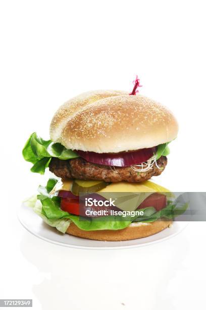 Wszystkie Ubrany Hamburger - zdjęcia stockowe i więcej obrazów Bez ludzi - Bez ludzi, Białe tło, Burger