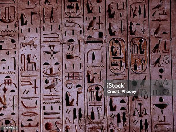 Hieroglyph In An Egyptian Temple Stock Photo - Download Image Now - Africa, Akhenaten - Pharaoh, Ancient