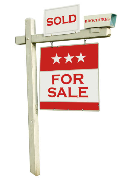 istock HOME FOR SALE *RED* (WITH CLIPPING PATH!) 172129767