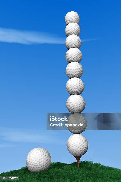 Golfscraper Stockfoto und mehr Bilder von Gestapelt - Gestapelt, Golfball, Kugelform