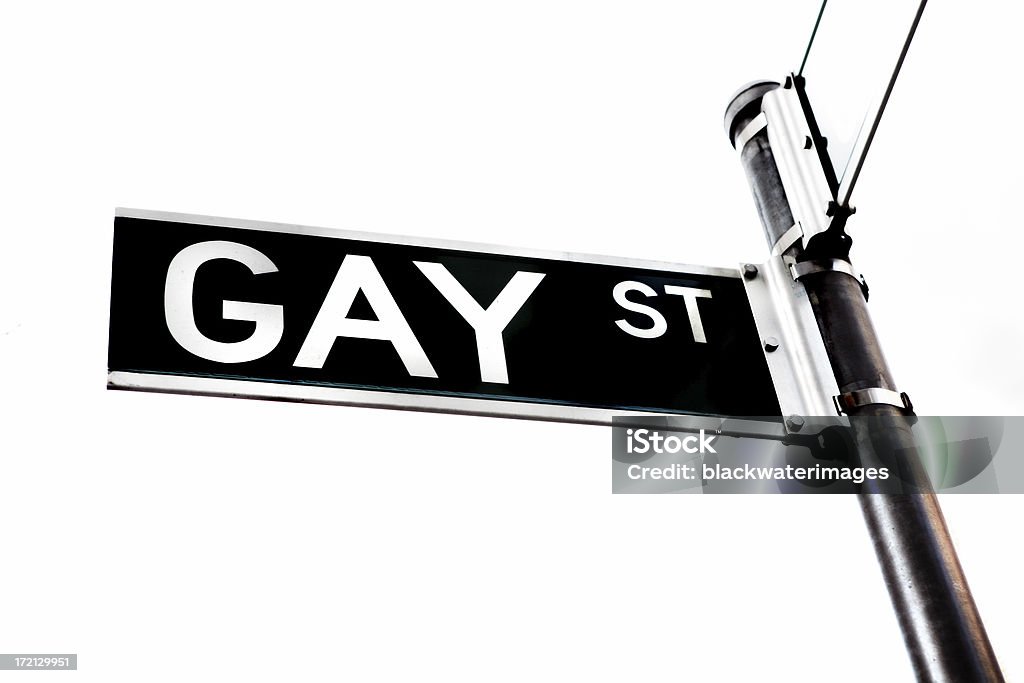 Gay Street - Foto stock royalty-free di Bianco e nero