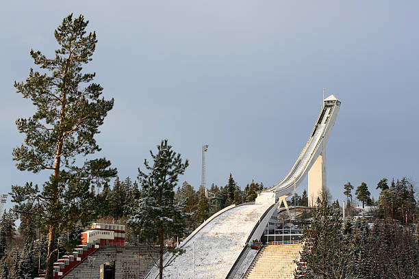 narciarskie holmenkollen skok, oslo noway - noway zdjęcia i obrazy z banku zdjęć